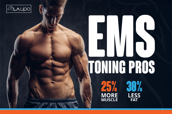 Image of man with sculpted stomach showing the fat loss and muscle gain of LA-EMS Body Sculpting Treatment Enfield Lock