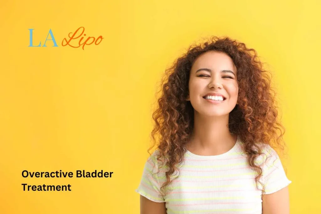 woman smiling about overactive bladder treatment Enfield Lock solutions