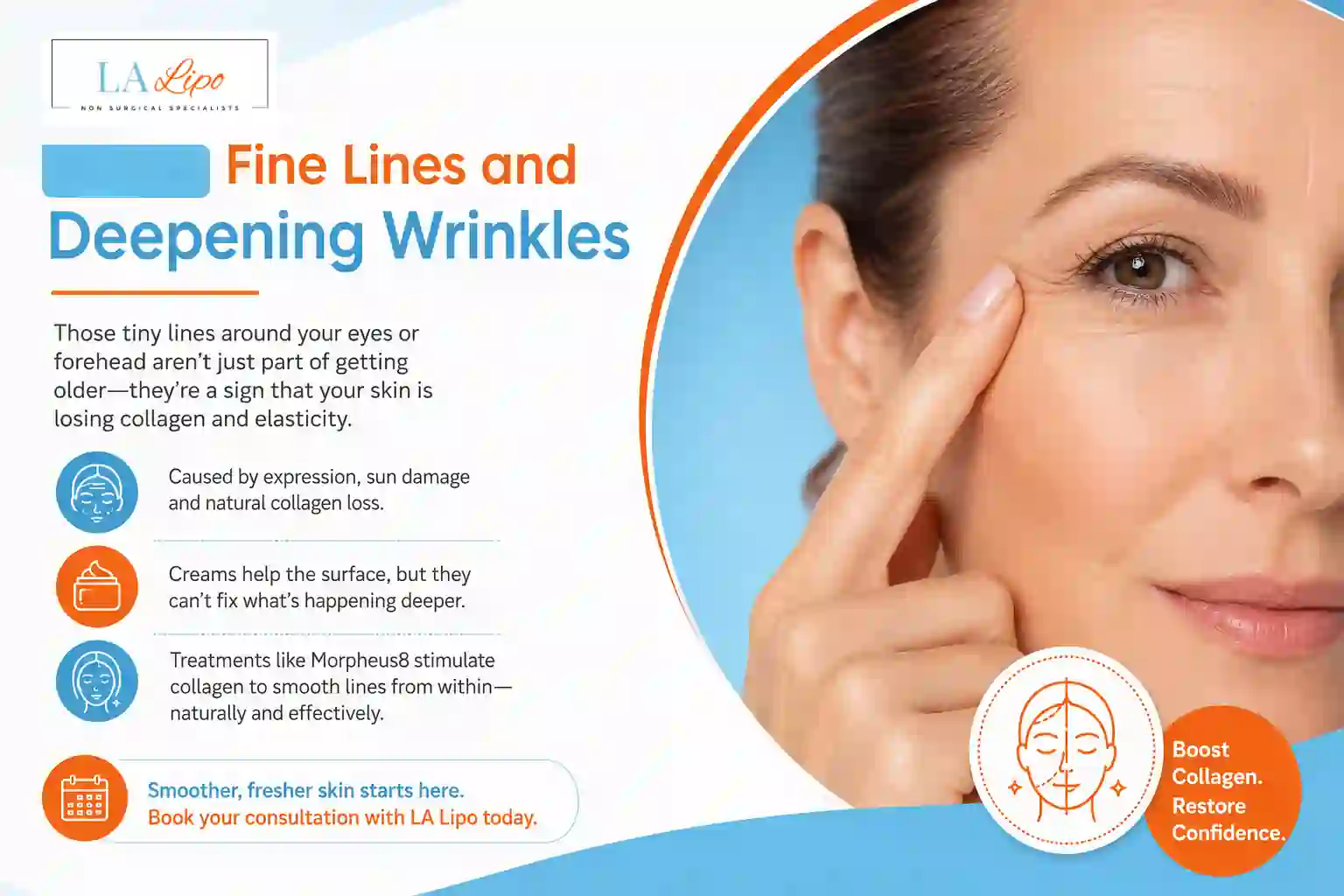 Sign #2: Fine Lines and Deepening Wrinkles Enfield Lock